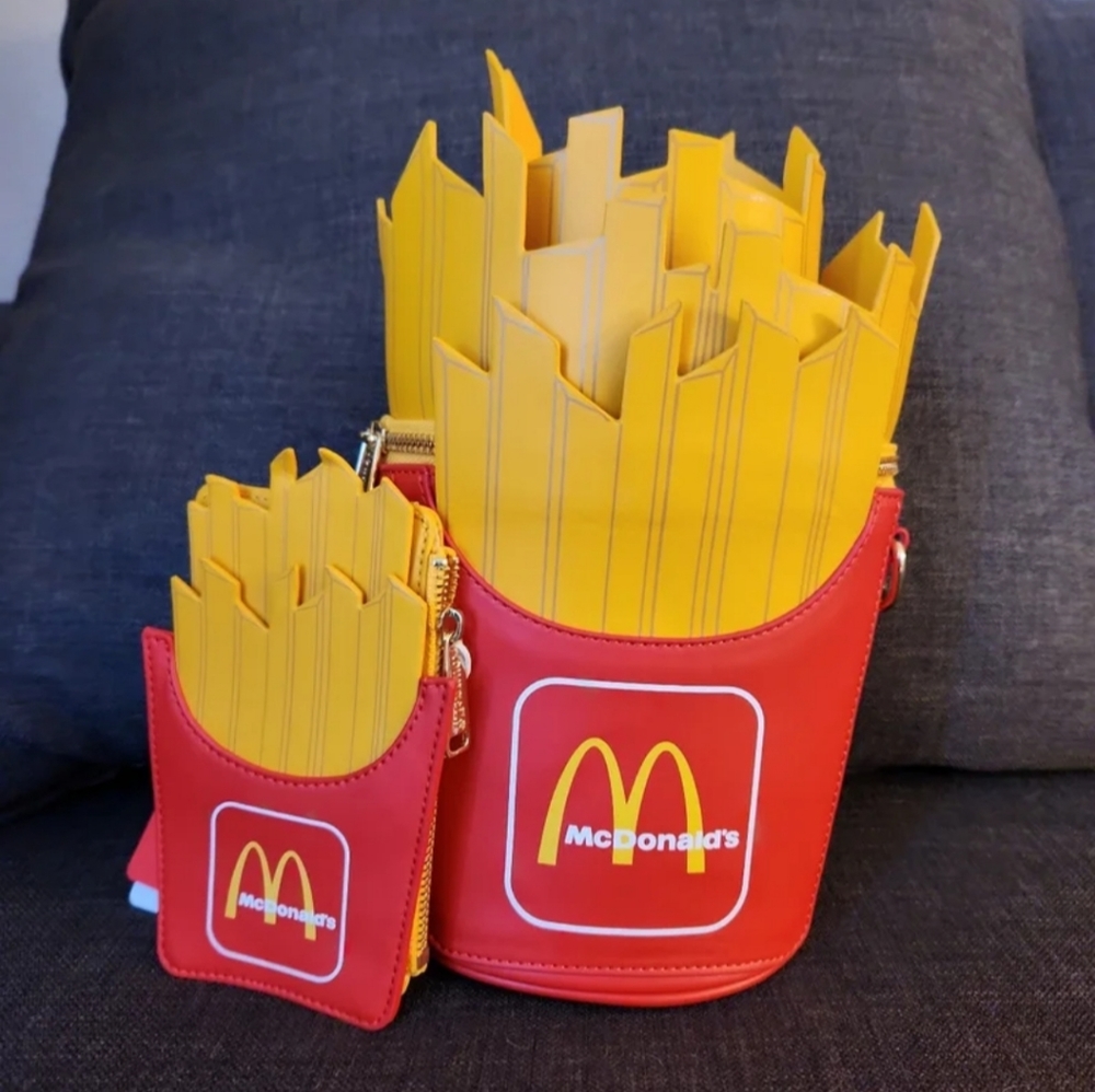 McDonald's Loungefly Fry purse and cardholder